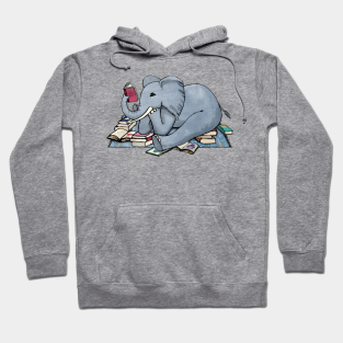 Elephant Hoodie - The Best Thing About Rainy Days by micklyn